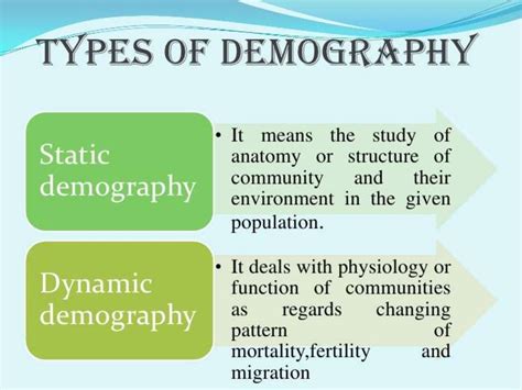 Demography - online presentation