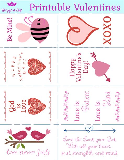 New Free Printable Valentine’s Day Cards for Kids – But First We Craft