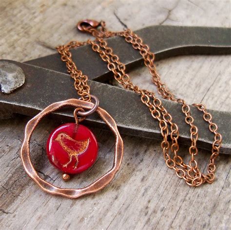 Copper Necklace Women's Copper Jewelry Copper Jewelry | Etsy