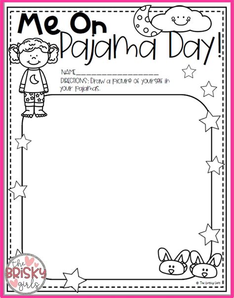 Pajama Day Printable Activities