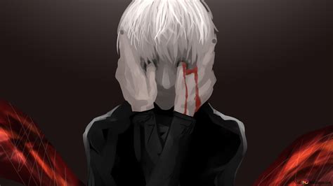 Kaneki Sad - Anime Tokyo Ghoul Kaneki Crying Kun Arima Sad Ken Visita ...