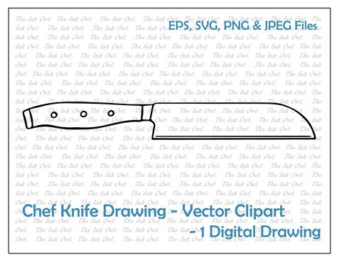 Chefs Knife Drawing