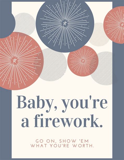 Katy Perry firework Song Lyrics Printable Poster - Etsy