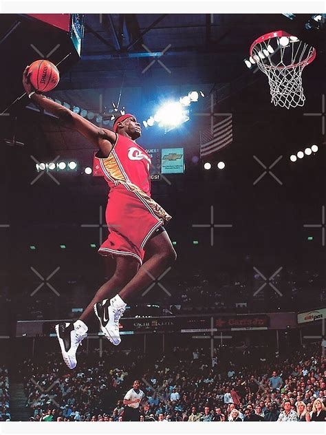 "Lebron James poster dunk" Poster by ImZouzou | Redbubble