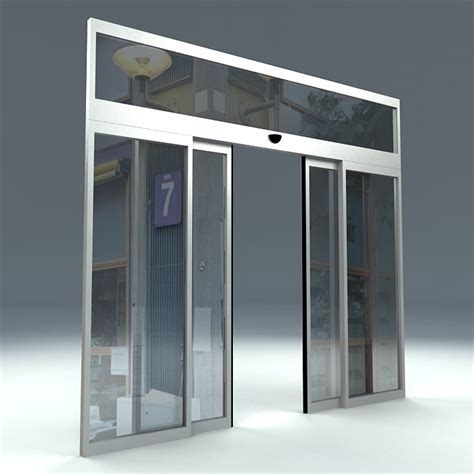 free door sliding automatic 3d model