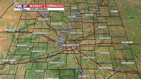 Seven tornadoes confirmed across central Indiana from Monday’s storms ...