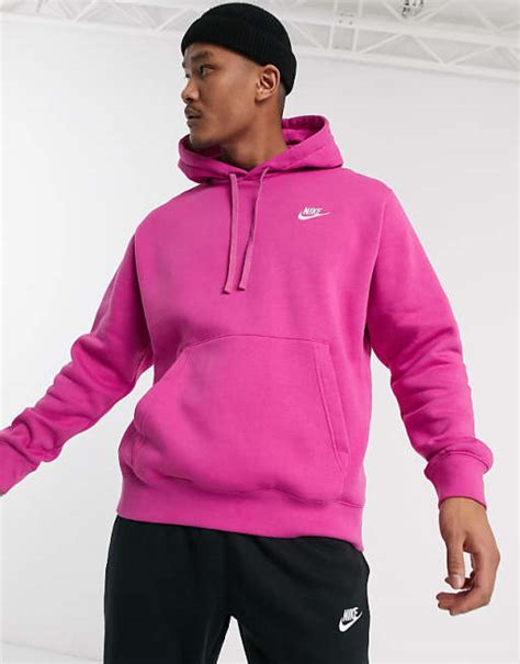 Nike Tall Club Hoodie In Hot Pink | ubicaciondepersonas.cdmx.gob.mx