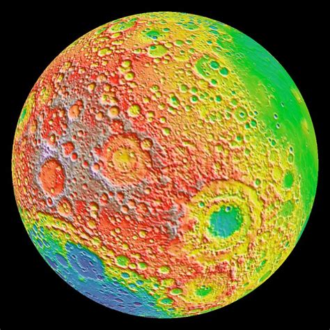 Moon: Surface Temperature - Science On a Sphere