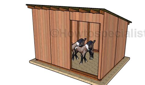 Goat Shed Plans | HowToSpecialist - How to Build, Step by Step DIY Plans