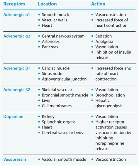 Icu Vasopressor Charts