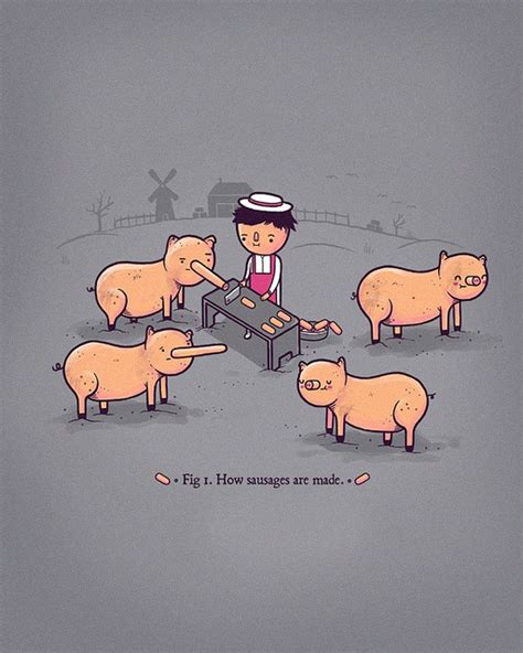 How sausages are made by randyotter, via Flickr | Funny illustration, Funny images, Funny pictures