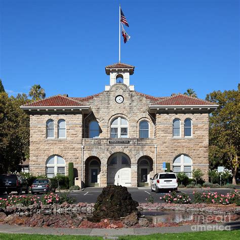 Sonoma City Hall Downtown Sonoma California 5D19260 square Photograph ...