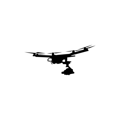 Silhouette vector modern drone illustration 26288829 Vector Art at Vecteezy