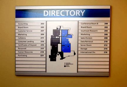 Types of Building Directory Signs for New Providence NJ