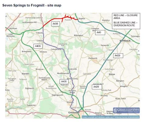 Huge 28-mile diversion as four-mile stretch of major A-road scheduled to close - Gloucestershire ...