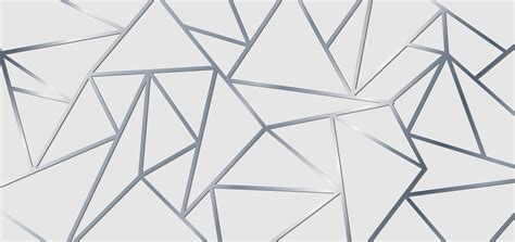 Abstract silver metallic join lines on white background. Geometric ...