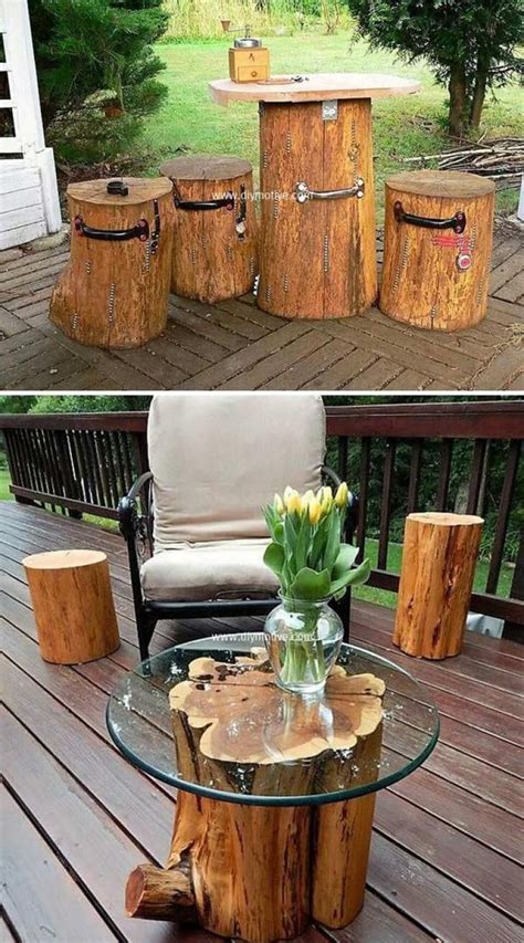 HugeDomains.com | Log furniture diy, Diy bench outdoor, Log decor