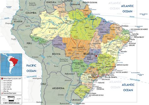 Brazil Map, Brazil Physical Map | World Maps