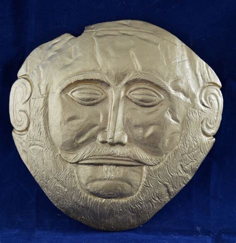 Mask of Agamemnon Relief Ancient Greek Sculpture Gold Painted - Etsy Canada