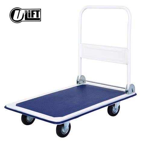 Folding Platform Cart Heavy Duty Hand Truck Moving Push Flatbed Dolly ...