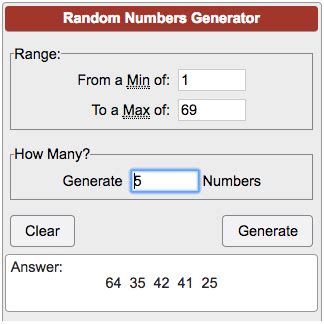 Random Number Generator