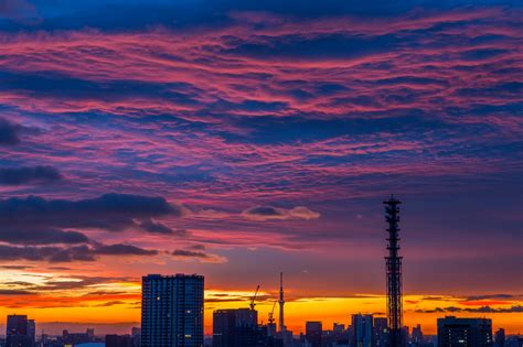 sunset, Clouds, Sunset, Tokyo, Japan Wallpapers HD / Desktop and Mobile ...