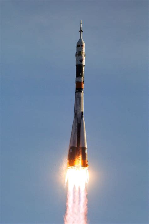 Stock Image of the Launch of the Soyuz Rocket