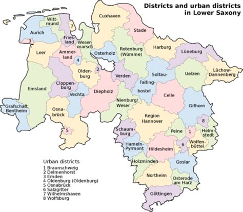 Lower Saxony map | Gifex