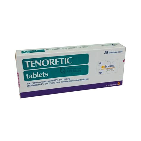 Buy Tenoretic 100/25mg Tablets 28S online in Qatar- View Usage ...