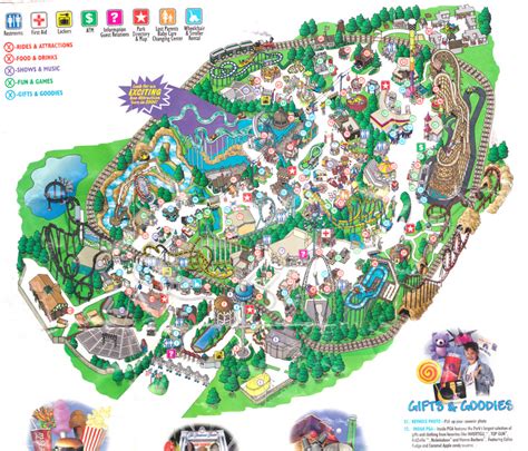 California's Great America - 1999 Park Map