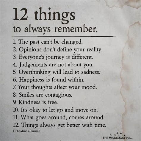 12 Things To Always Remember | 1000 | Remember quotes, Life quotes, True quotes