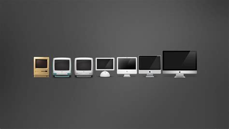 Download wallpaper macintosh, mac, Apple, evolution free desktop ... Minimalist Desktop ...