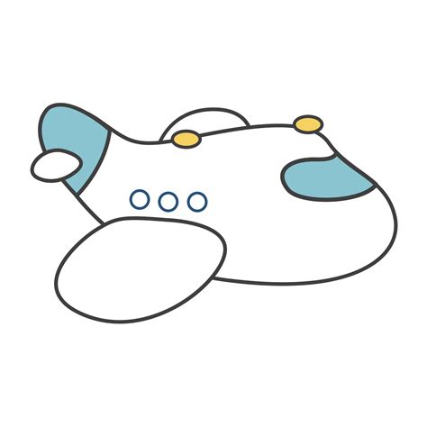 cute cartoon airplane 7327808 Vector Art at Vecteezy