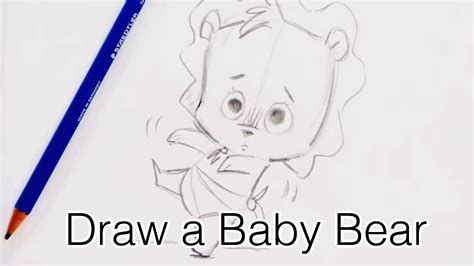 How To Draw a Baby Bear (Step by Step) - YouTube