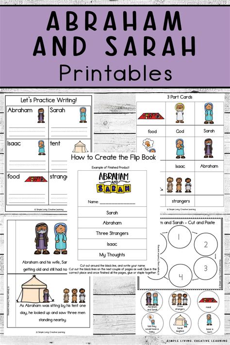 Abraham And Sarah Activities Printable