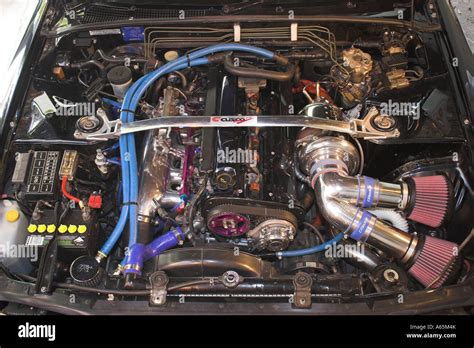 modified high performance Japanese Nissan Skyline RB26DETT engine with ...