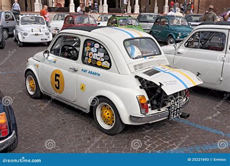 Vintage Fiat 500 Abarth editorial stock photo. Image of tuned - 25221693