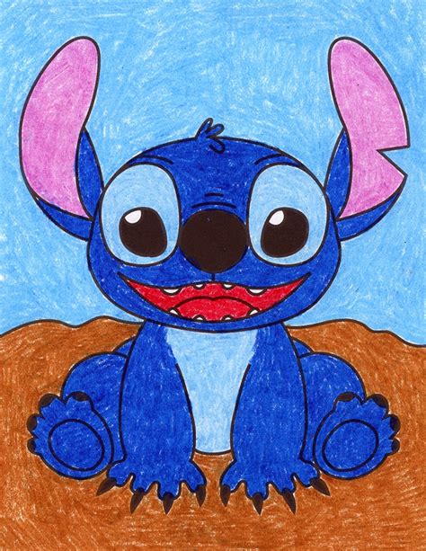 Lilo And Stitch Drawing Step By Step