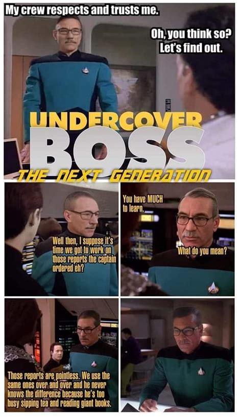 Undercover Boss: TNG : r/startrekmemes