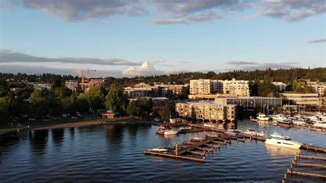 Kirkland Waterfront Drone Photography - YouTube