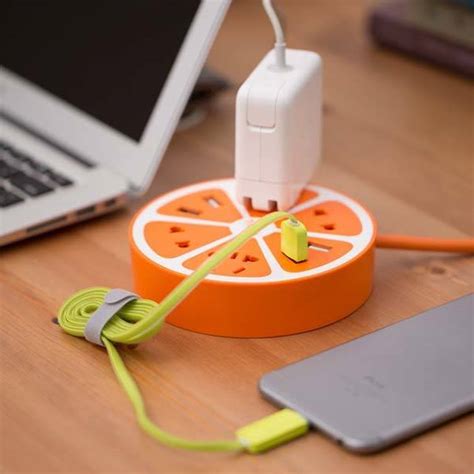 The Cute Fruit Power Strip with USB Ports Looks Like a Lemon Slice | Gadgetsin
