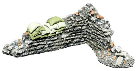 Sandbag Emplacement--6 in. L x 6 in. W x 3 in. H - HA2017 - Diorama Accessories & Scenery - Products