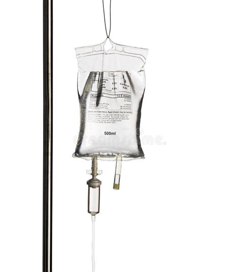 Intravenous Drip. Intravenous Therapy Drip Bag on pole connected to IV ...