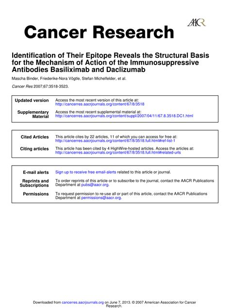 (PDF) Identification of Their Epitope Reveals the Structural Basis for ...