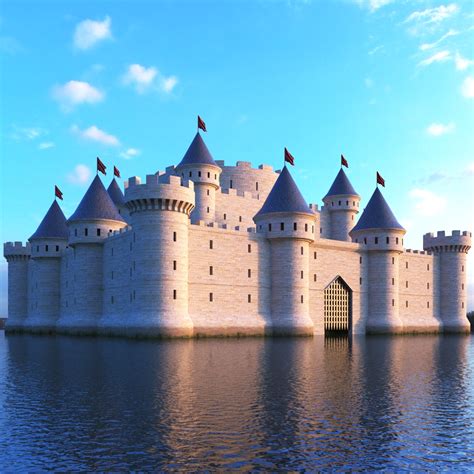 Medieval Castle Free 3d Model Obj Free3d - vrogue.co