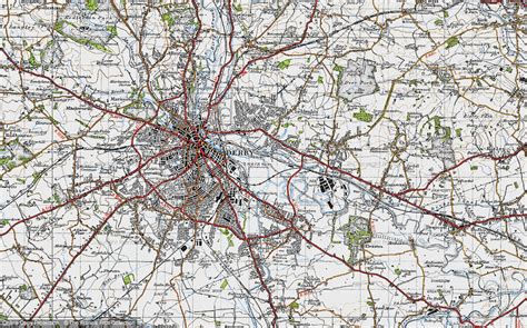 Historic Ordnance Survey Map of Pride Park, 1946