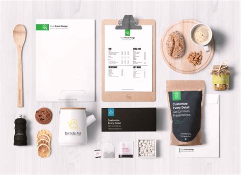 Free Premium Food Packaging & Branding Mockup PSD - Good Mockups