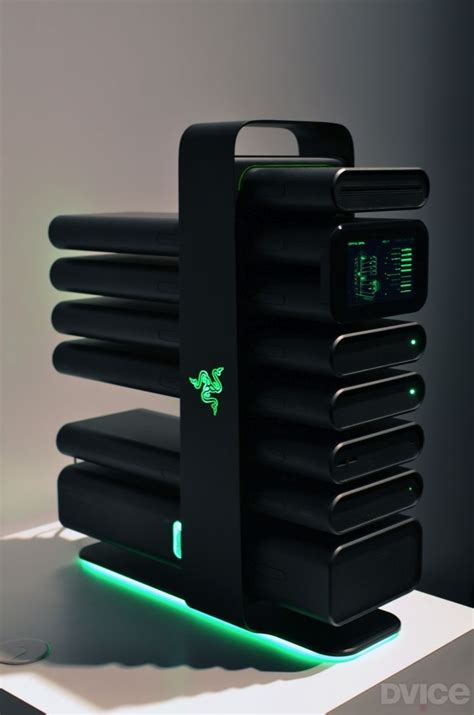 Razer reveals futuristic modular gaming PC, sleek Nabu smartband | Custom pc, Custom computer ...