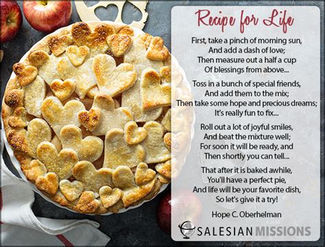 Recipe for Life - Salesian Missions