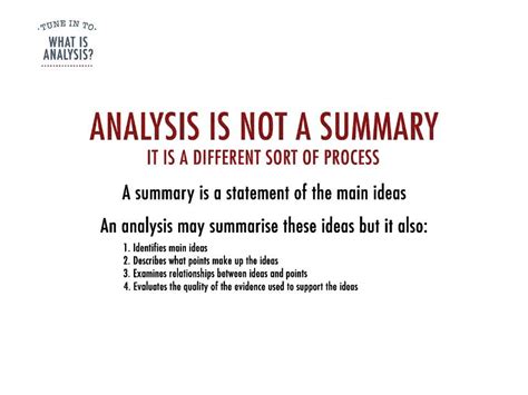 What is Analysis?